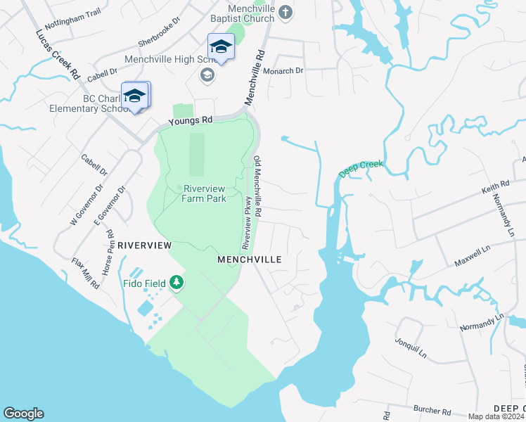 map of restaurants, bars, coffee shops, grocery stores, and more near 19 Camellia Drive in Newport News