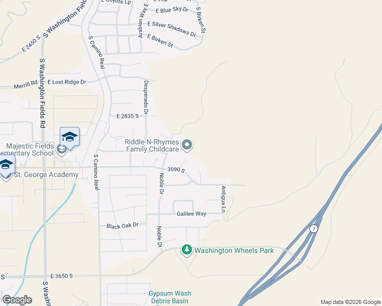 map of restaurants, bars, coffee shops, grocery stores, and more near 1290 East Royal Sunset Road in Washington