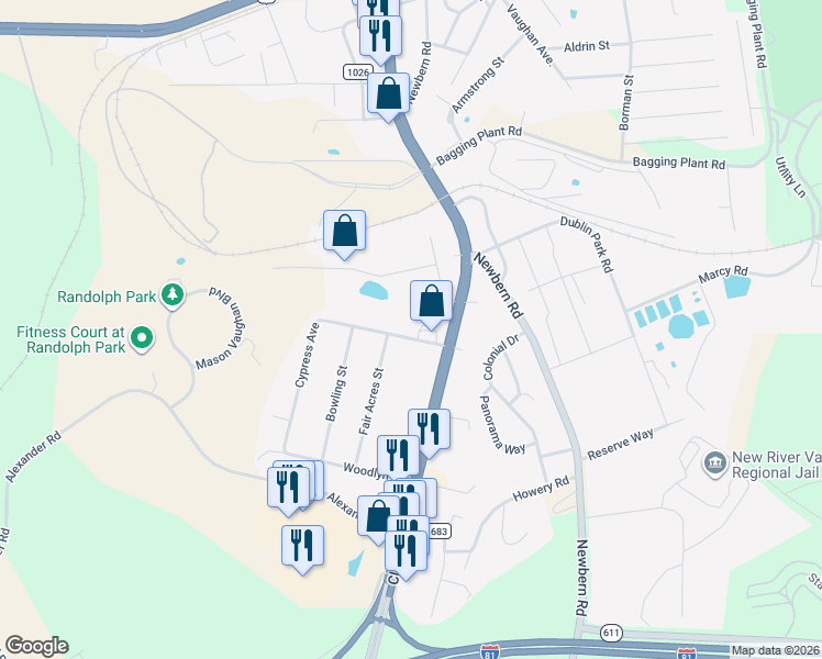 map of restaurants, bars, coffee shops, grocery stores, and more near 5263 Cypress Avenue in Dublin