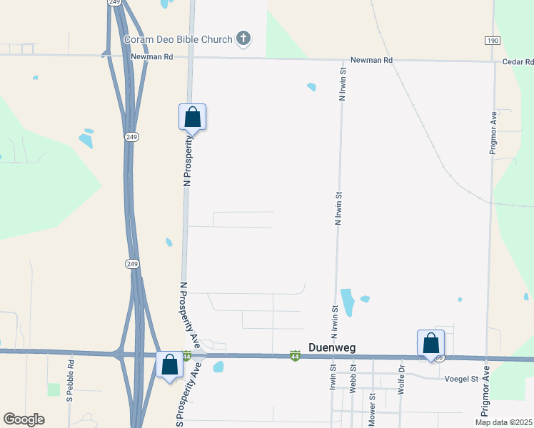 map of restaurants, bars, coffee shops, grocery stores, and more near in Duenweg