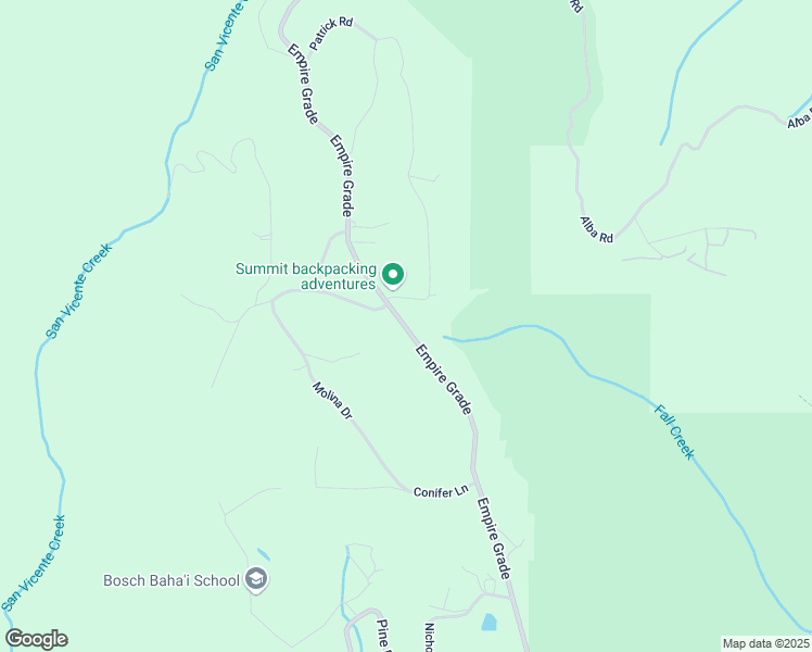 map of restaurants, bars, coffee shops, grocery stores, and more near 9960 Empire Grade in Santa Cruz