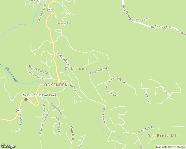 map of restaurants, bars, coffee shops, grocery stores, and more near 41866 Gray Rock Road in Shaver Lake