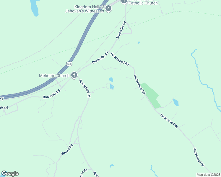 map of restaurants, bars, coffee shops, grocery stores, and more near 148 Coryell Drive in Meherrin