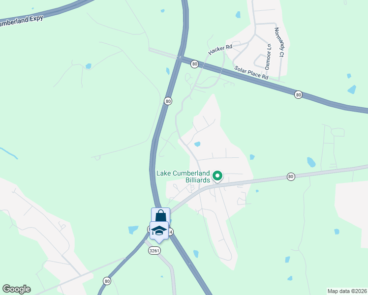 map of restaurants, bars, coffee shops, grocery stores, and more near 1038-1730 Kentucky 3261 in Somerset