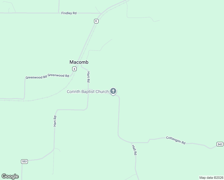 map of restaurants, bars, coffee shops, grocery stores, and more near 4714-4716 County Road 542 in Wright