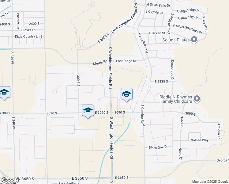 map of restaurants, bars, coffee shops, grocery stores, and more near 2928 South Farmland Drive in Washington