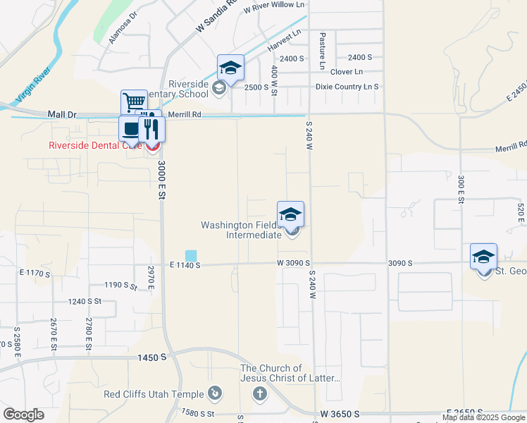 map of restaurants, bars, coffee shops, grocery stores, and more near 424 Johann Circle in Washington