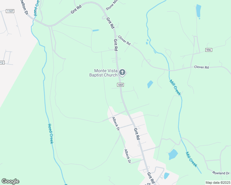 map of restaurants, bars, coffee shops, grocery stores, and more near 1800 Grit Road in Hurt