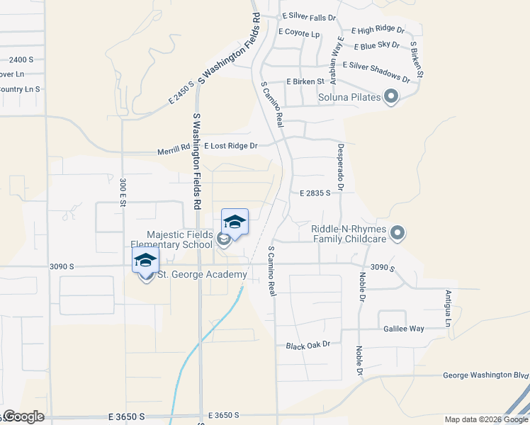 map of restaurants, bars, coffee shops, grocery stores, and more near 2909 South Kate Lane in Washington