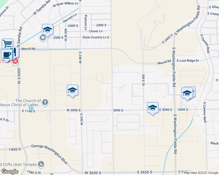 map of restaurants, bars, coffee shops, grocery stores, and more near 2917 Old Farm Road in Washington