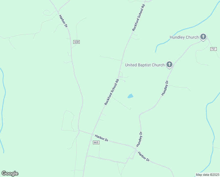 map of restaurants, bars, coffee shops, grocery stores, and more near 14917 Rockford School Road in Hurt