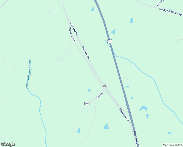 map of restaurants, bars, coffee shops, grocery stores, and more near 611 Ebenezer Road in Gladys