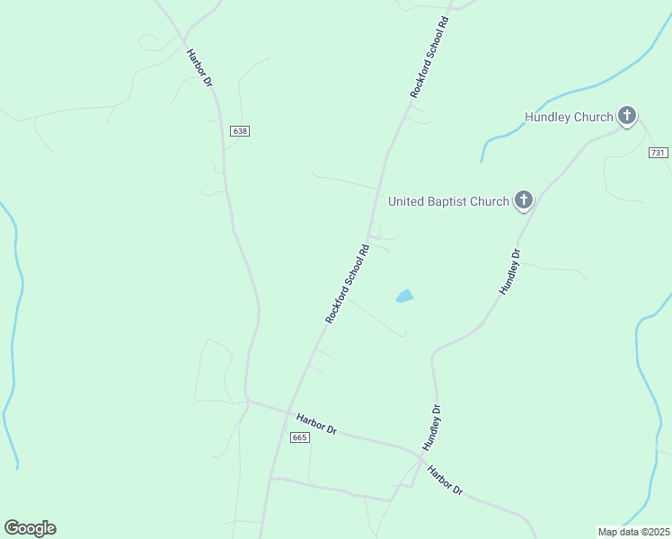map of restaurants, bars, coffee shops, grocery stores, and more near 14917 Rockford School Road in Hurt