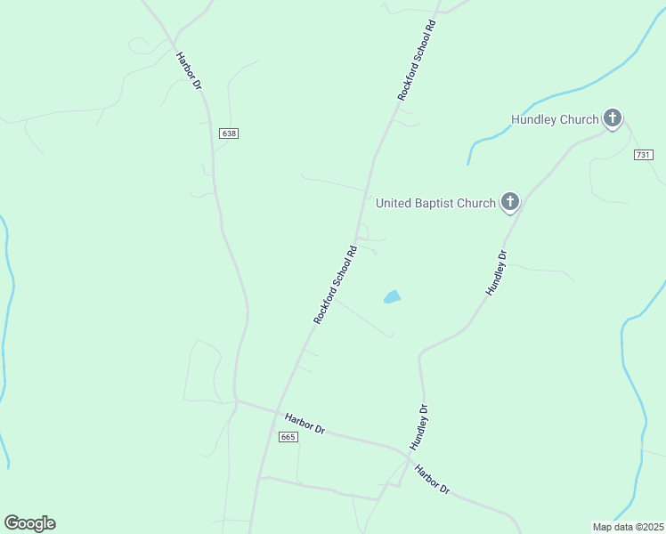 map of restaurants, bars, coffee shops, grocery stores, and more near 14937 Rockford School Road in Hurt