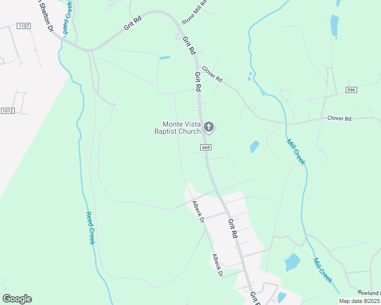 map of restaurants, bars, coffee shops, grocery stores, and more near 1800 Grit Road in Hurt