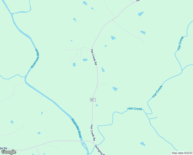 map of restaurants, bars, coffee shops, grocery stores, and more near 8487 Hat Creek Road in Brookneal