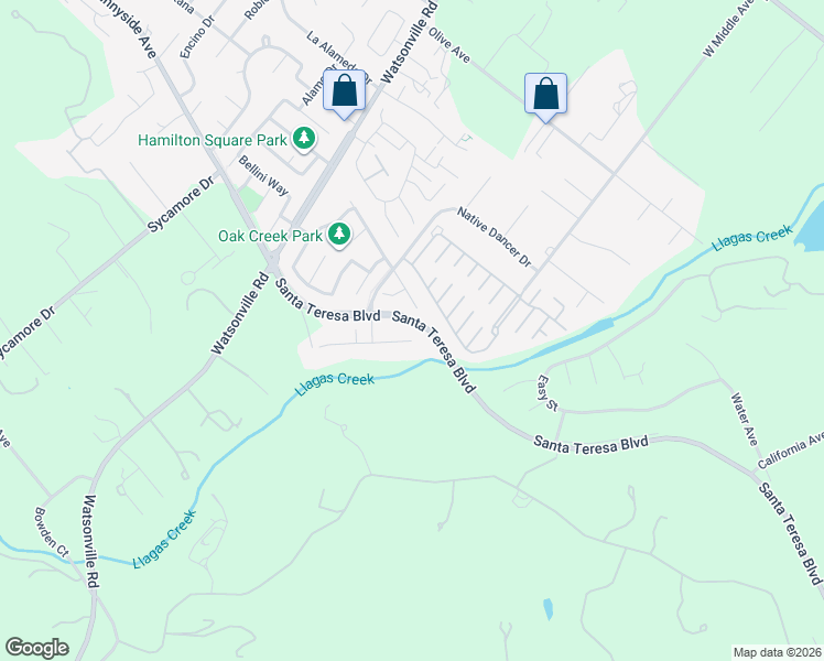 map of restaurants, bars, coffee shops, grocery stores, and more near 14670 Secretariat Court in Morgan Hill
