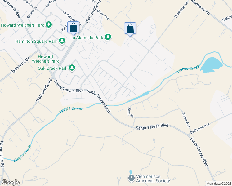 map of restaurants, bars, coffee shops, grocery stores, and more near 248 Harvest Lane in Morgan Hill
