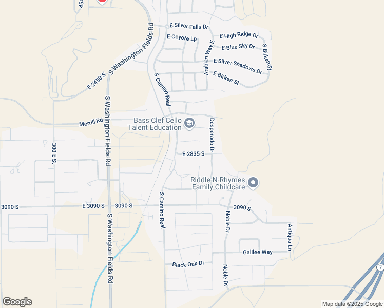 map of restaurants, bars, coffee shops, grocery stores, and more near 2815 South in Washington