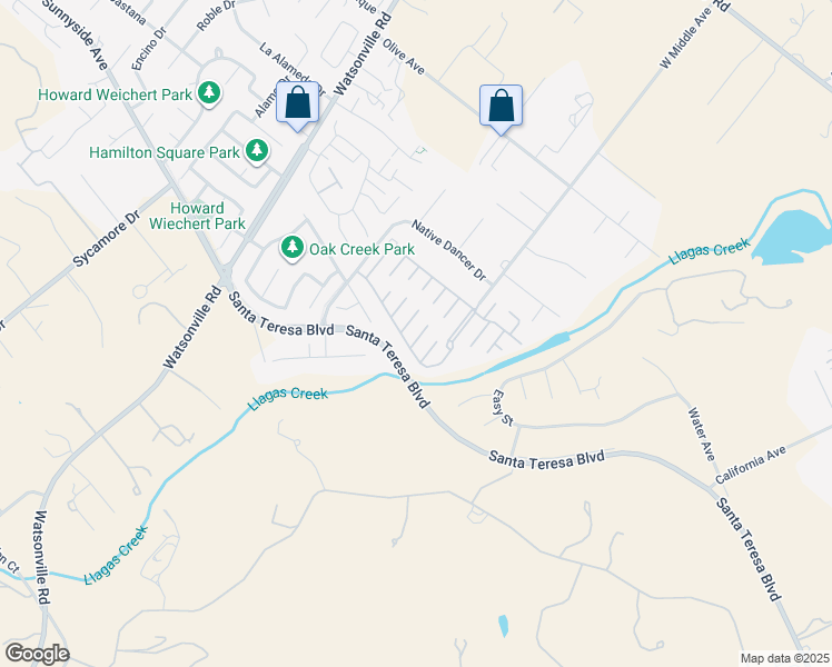 map of restaurants, bars, coffee shops, grocery stores, and more near 248 Harvest Lane in Morgan Hill