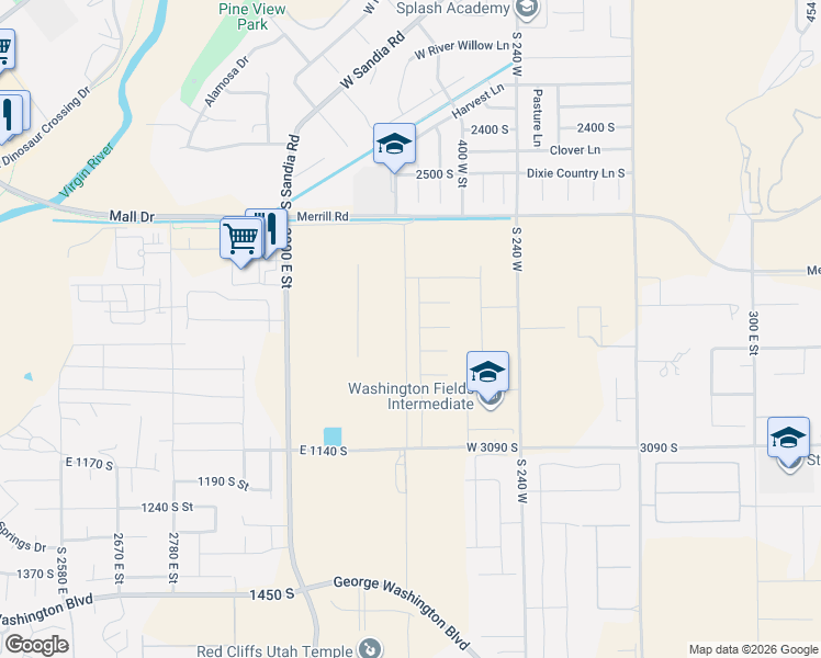 map of restaurants, bars, coffee shops, grocery stores, and more near 4758 Woodrow Lane in Washington
