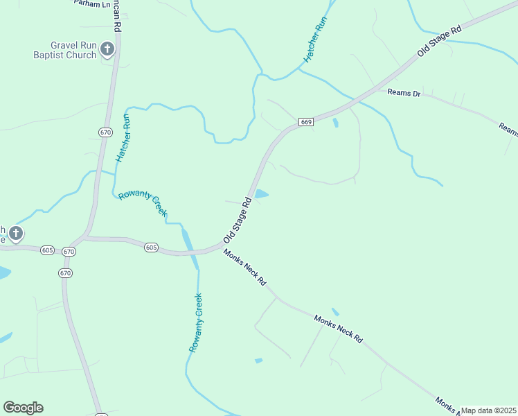 map of restaurants, bars, coffee shops, grocery stores, and more near 13005 Old Stage Road in Petersburg