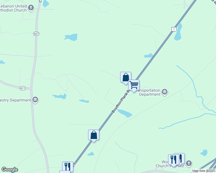 map of restaurants, bars, coffee shops, grocery stores, and more near 13106 Dogwood Avenue in Dinwiddie