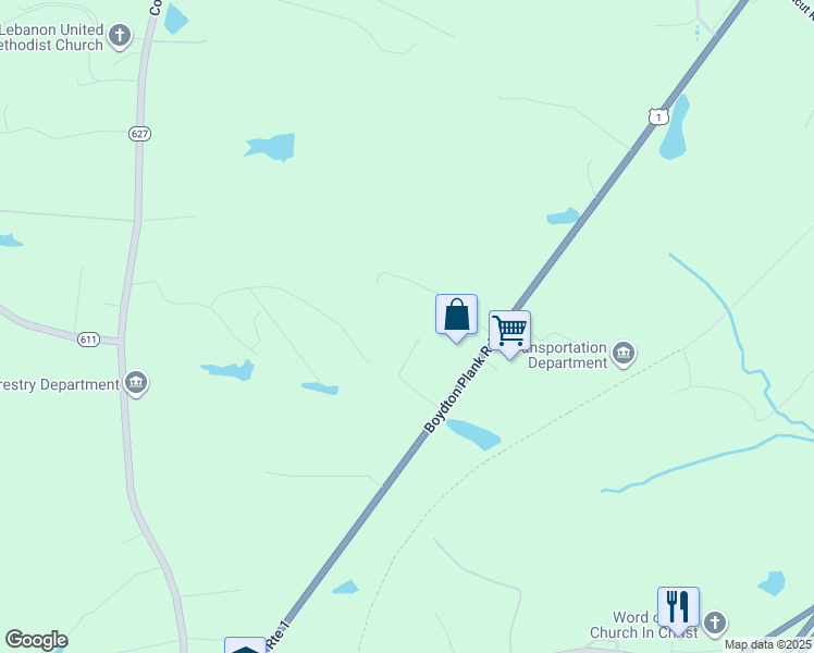 map of restaurants, bars, coffee shops, grocery stores, and more near 13106 Dogwood Avenue in Dinwiddie