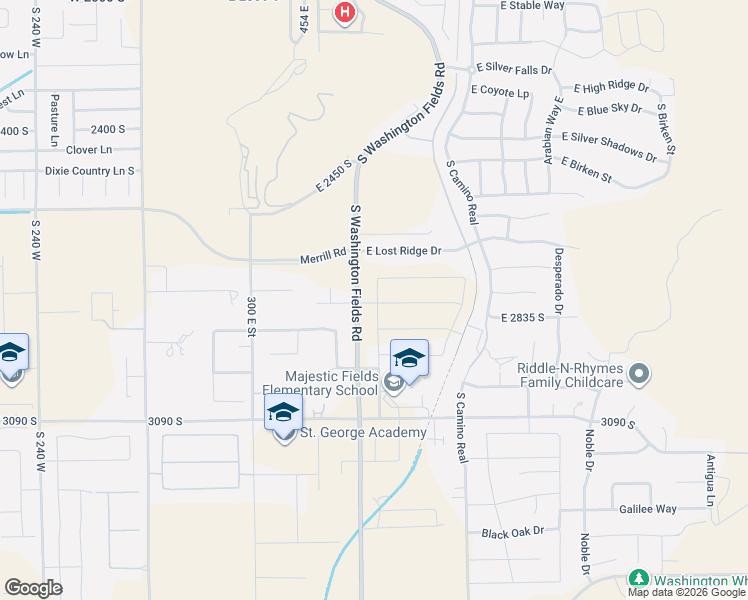 map of restaurants, bars, coffee shops, grocery stores, and more near 2784 South Farmland Drive in St. George