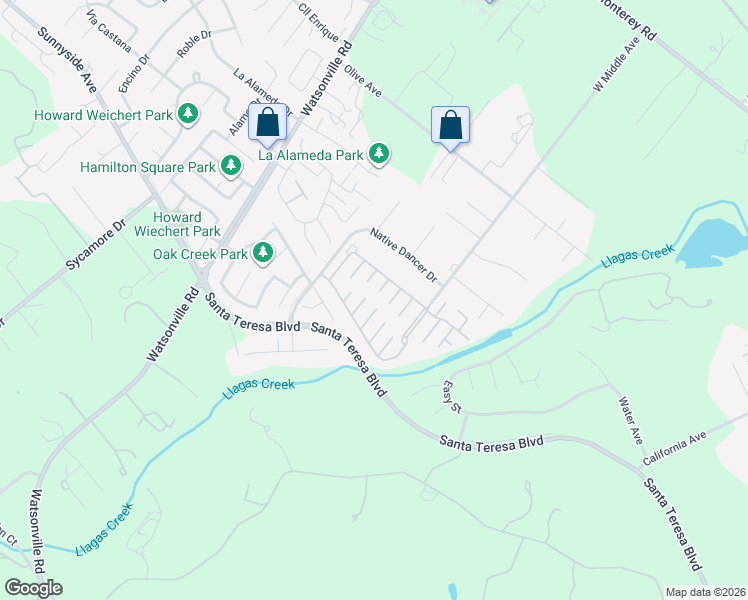 map of restaurants, bars, coffee shops, grocery stores, and more near 278 Summer Circle in Morgan Hill