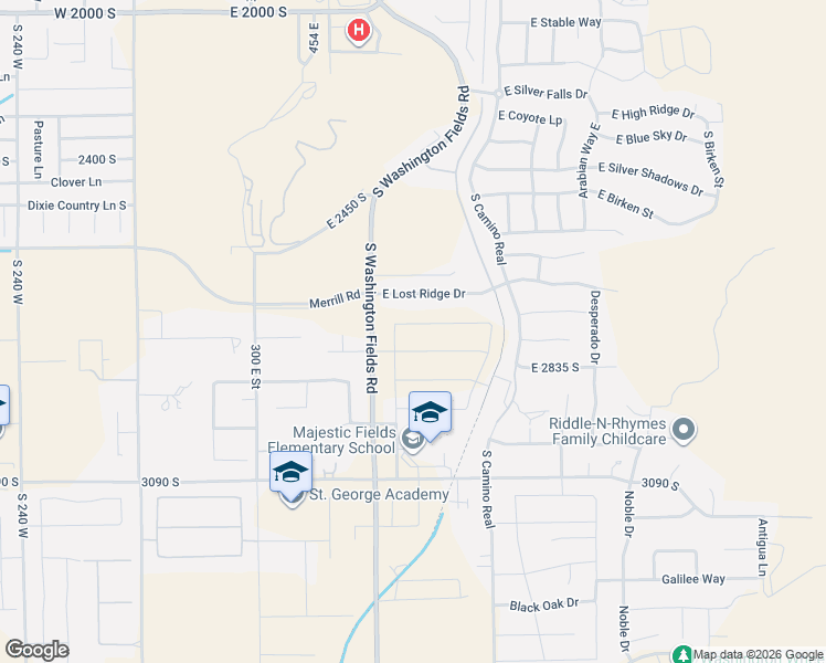 map of restaurants, bars, coffee shops, grocery stores, and more near 668 Chloe Lane in Washington