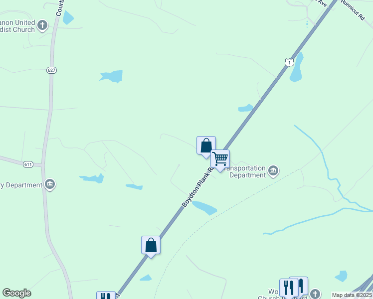 map of restaurants, bars, coffee shops, grocery stores, and more near 19103 Maple Street in Dinwiddie