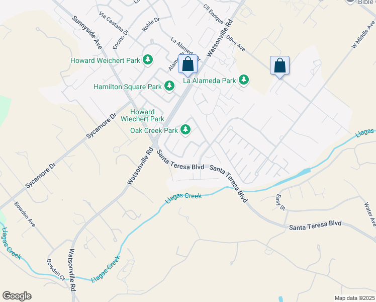 map of restaurants, bars, coffee shops, grocery stores, and more near 952 White Cloud Drive in Morgan Hill