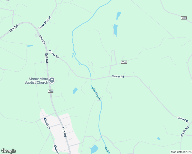 map of restaurants, bars, coffee shops, grocery stores, and more near 689 Clover Road in Hurt
