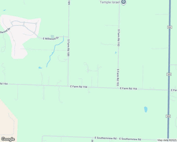 map of restaurants, bars, coffee shops, grocery stores, and more near East Oliver Place in Greene County