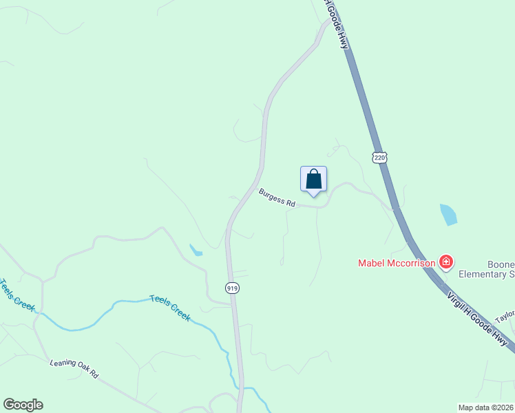 map of restaurants, bars, coffee shops, grocery stores, and more near 120 Coys Lane in Boones Mill