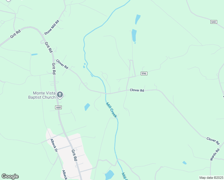 map of restaurants, bars, coffee shops, grocery stores, and more near 689 Clover Road in Hurt