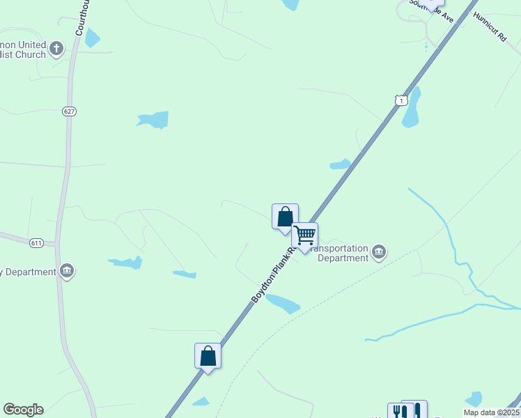 map of restaurants, bars, coffee shops, grocery stores, and more near 19102 Maple Street in Dinwiddie