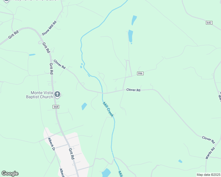 map of restaurants, bars, coffee shops, grocery stores, and more near 729 Clover Road in Hurt