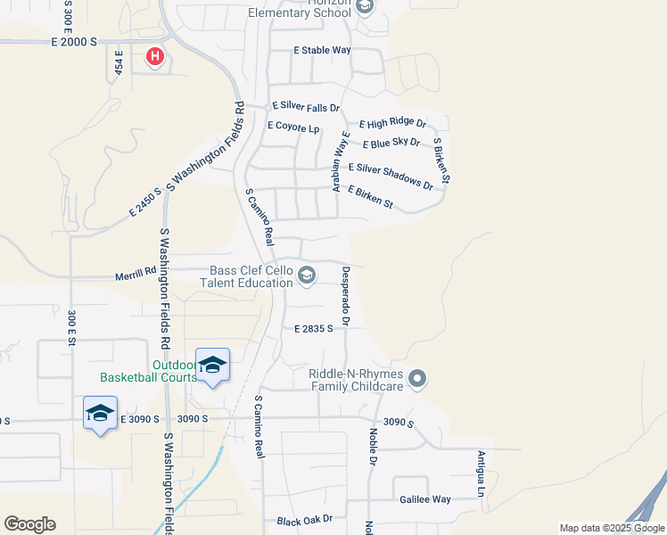 map of restaurants, bars, coffee shops, grocery stores, and more near 1031 East Outlaw Gulch in Washington