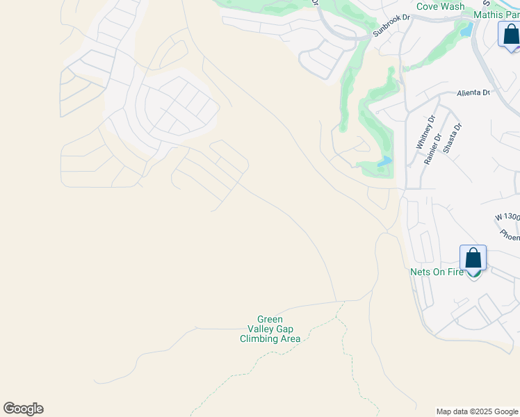 map of restaurants, bars, coffee shops, grocery stores, and more near South Divario Canyon Drive in St. George