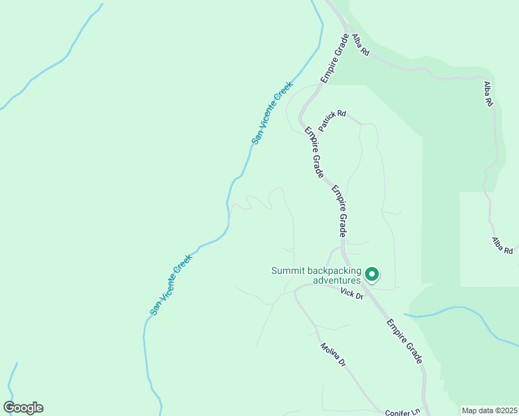 map of restaurants, bars, coffee shops, grocery stores, and more near 585 Robles Drive in Santa Cruz