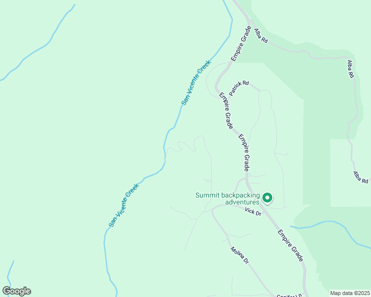 map of restaurants, bars, coffee shops, grocery stores, and more near 585 Robles Drive in Santa Cruz