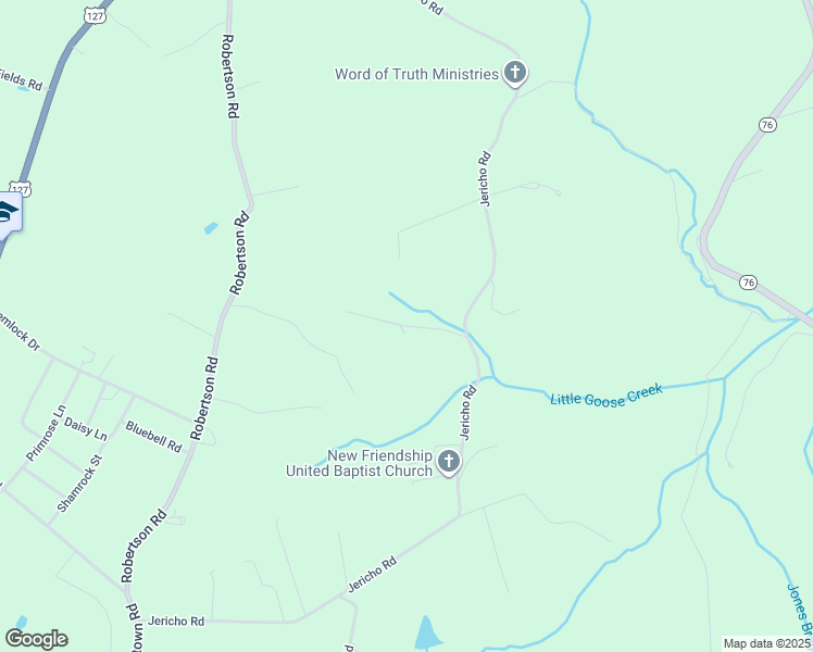 map of restaurants, bars, coffee shops, grocery stores, and more near East Foster Road in Russell County