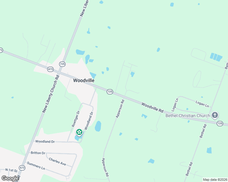 map of restaurants, bars, coffee shops, grocery stores, and more near 12800-12898 Woodville Road in Kevil