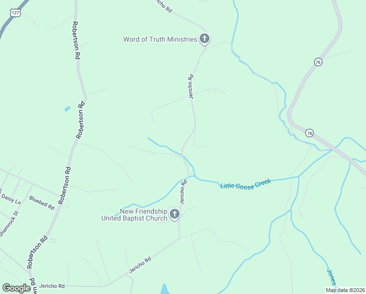 map of restaurants, bars, coffee shops, grocery stores, and more near Jericho Road in Russell Springs