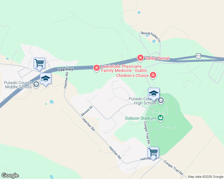 map of restaurants, bars, coffee shops, grocery stores, and more near 45 Erin Drive in Dublin