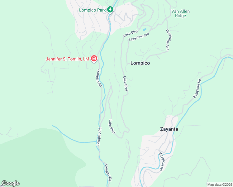 map of restaurants, bars, coffee shops, grocery stores, and more near Visitar Street in Lompico