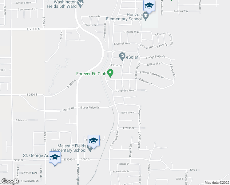 map of restaurants, bars, coffee shops, grocery stores, and more near 906 East Bramble Way in Washington