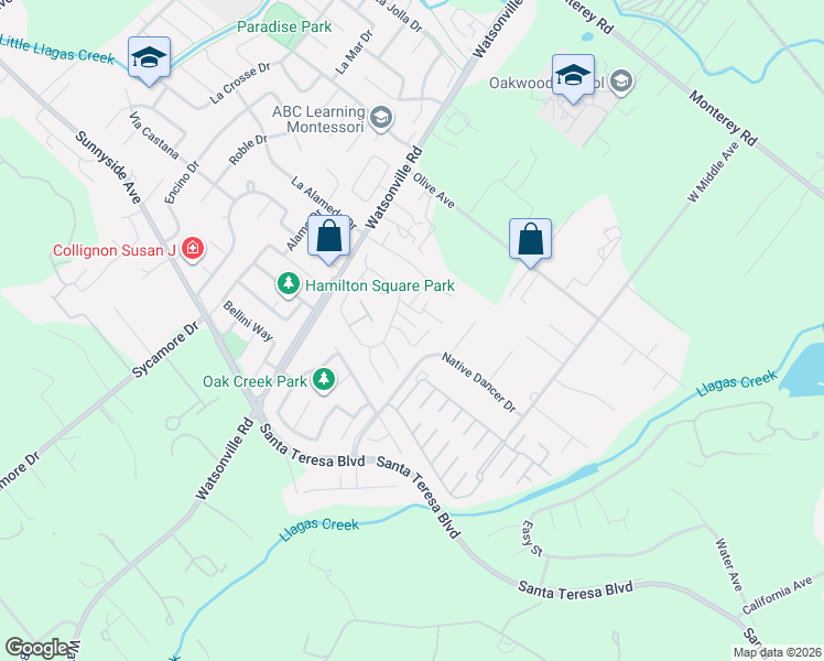 map of restaurants, bars, coffee shops, grocery stores, and more near 14995 Citation Court in Morgan Hill